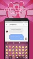 Cheerleading Keyboard Theme & Emoji Keyboard imagem de tela 1