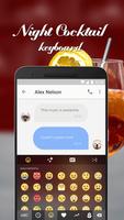Night Cocktail Keyboard Theme Cartaz