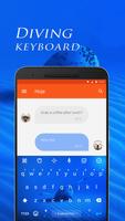 Sea Diving Keyboard Theme imagem de tela 1