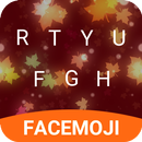 Golden Maple Leaf Emoji Keyboard Theme for Twitter APK