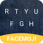 Jean Texture Emoji Keyboard Theme for Instagram ícone
