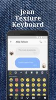 Jean Texture Emoji Keyboard Theme for Instagram Cartaz