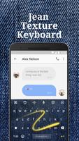Jean Texture Emoji Keyboard Theme for Instagram imagem de tela 3