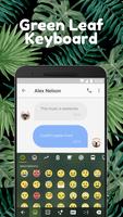 Green Leaf Emoji Keyboard Theme for Instagram Plakat