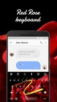 Red Rose Keyboard Theme & Emoji Keyboard imagem de tela 3
