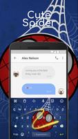 Superhero Emoji Keyboard Theme for Spider-man fans ảnh chụp màn hình 3