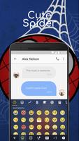 Superhero Emoji Keyboard Theme for Spider-man fans โปสเตอร์