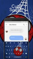 Superhero Emoji Keyboard Theme for Spider-man fans syot layar 1