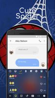 Superhero Emoji Keyboard Theme for Spider-man fans captura de pantalla 2