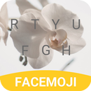 White Flower Keyboard Theme for Instagram APK