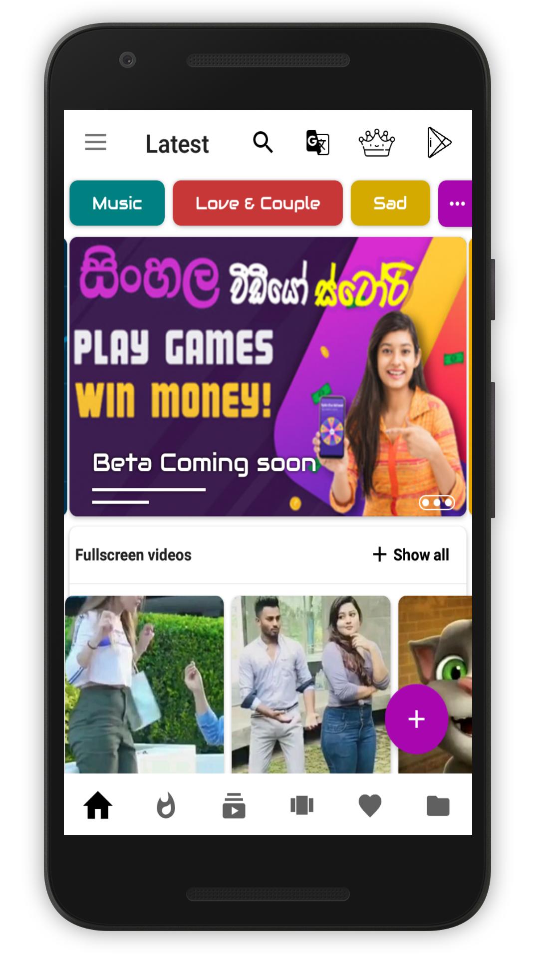 Sinhala Video Status Video Story Earning App For Android Apk