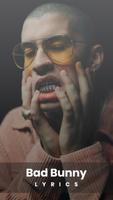Poster Bad Bunny Letras