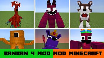 Mod Garten Banban 4 Minecraft Cartaz