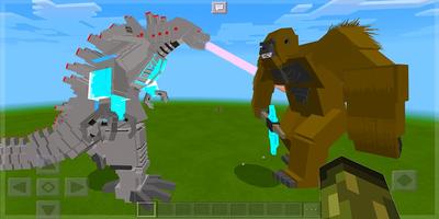 Godzilla vs Kong Mod for Minec imagem de tela 1