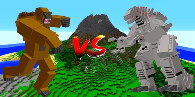 Godzilla vs Kong Mod for Minec imagem de tela 2