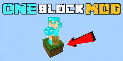 Oneblock Mod for Minecraft Affiche