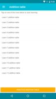 برنامه‌نما Addition Table عکس از صفحه