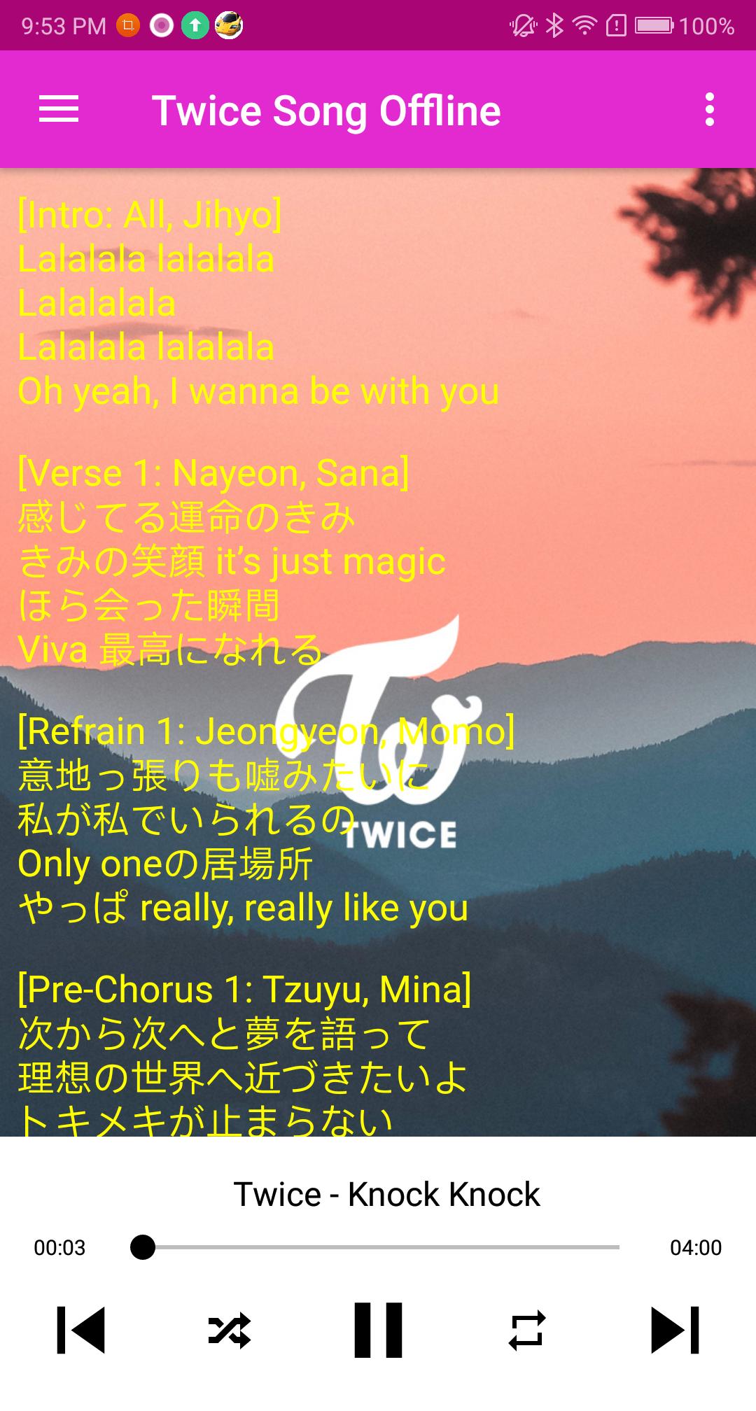 Twice Song Plus Lyric For Android Apk Download Twice Song Plus Lyric For Android Apk Download