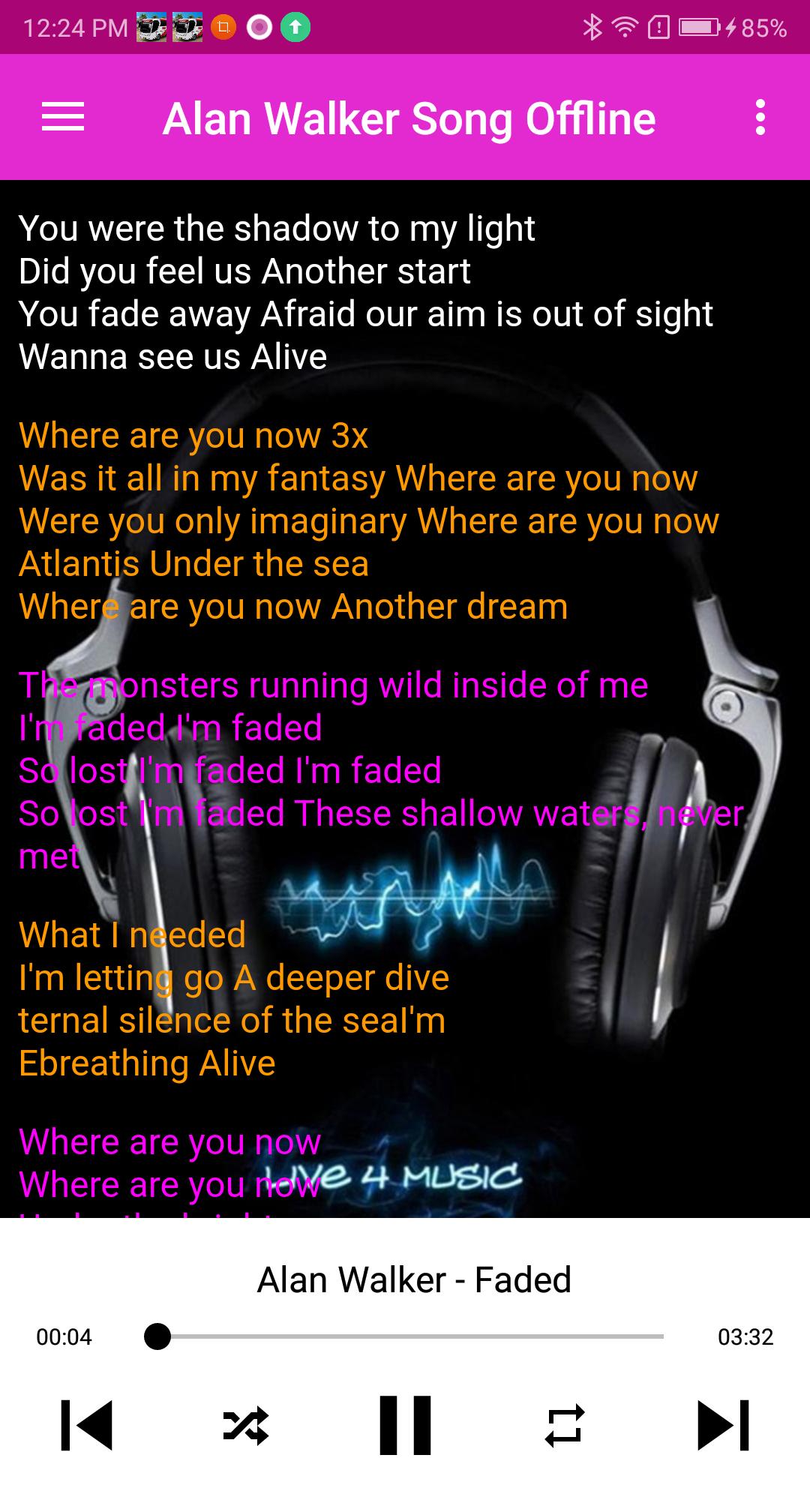 Alan Walker Song Plus Lyric For Android Apk Download