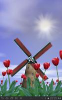 Tulip Windmill Free ポスター