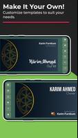 Islamic Business Card Maker صانع البطاقة الإسلامية imagem de tela 2