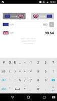 Euro to British Pound الملصق