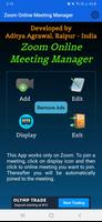 Zoom Online Meeting Manager Affiche