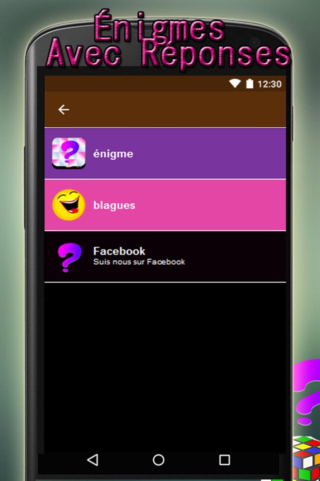 Télécharger gratuitement Images Enigme Facile Pour Android Telechargez L Apk le plus cool par