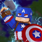 Captain America Minecraft Skin icône