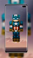 Captain America Minecraft Skin capture d'écran 2