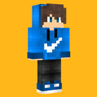 Blue Minecraft Skin icono