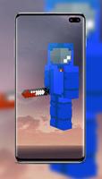 Blue Minecraft Skin ảnh chụp màn hình 3