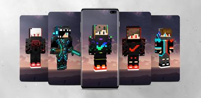 Cool Boy Minecraft Skin poster