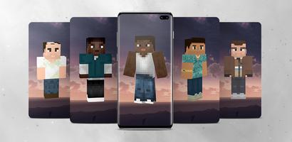 GTA Minecraft Skin ポスター