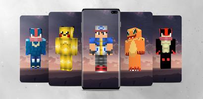 Pokemon Minecraft Skins Poster