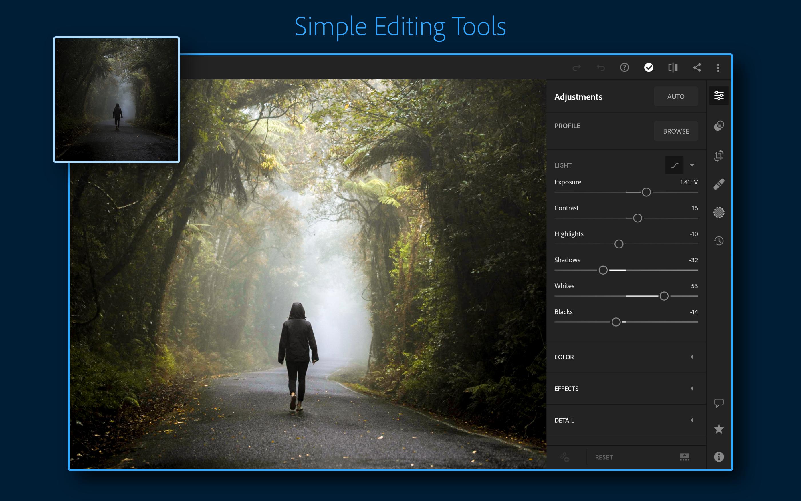Adobe Lightroom - фоторедактор