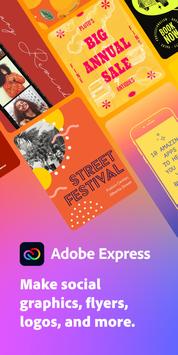 Adobe Express الملصق