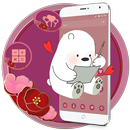 Adorable Smart Ice Bear Theme APK
