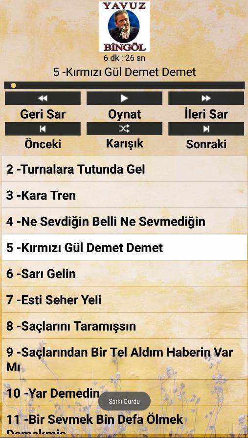 Yavuz Bingol Sarkilari For Android Apk Download