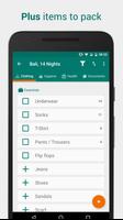 Packing List for Travel - Pack screenshot 1