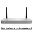 How to change router password