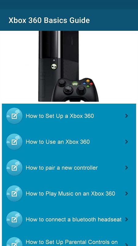Guide for Xbox 360 basics APK pour Android Télécharger