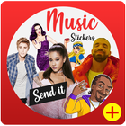 Music Stickers - WAStickerApps for Whatsapp آئیکن