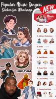 Music Stickers - WAStickerApps for Whatsapp پوسٹر