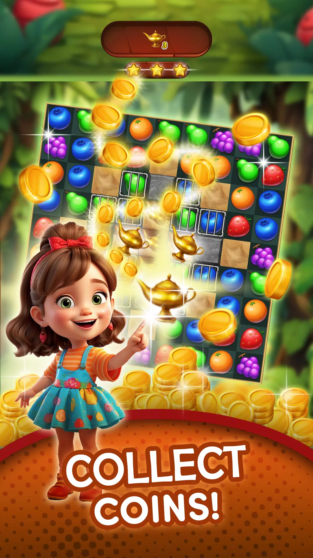 水果爆炸 – 消除三消益智游戏