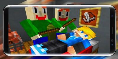 برنامه‌نما Horror Baldi map for Minecraft PE عکس از صفحه