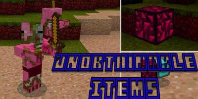 Unobtainable Items Addon MCPE Affiche