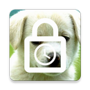 Cute puppy screen lock - time password APK