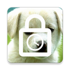 Cute puppy screen lock - time password icône