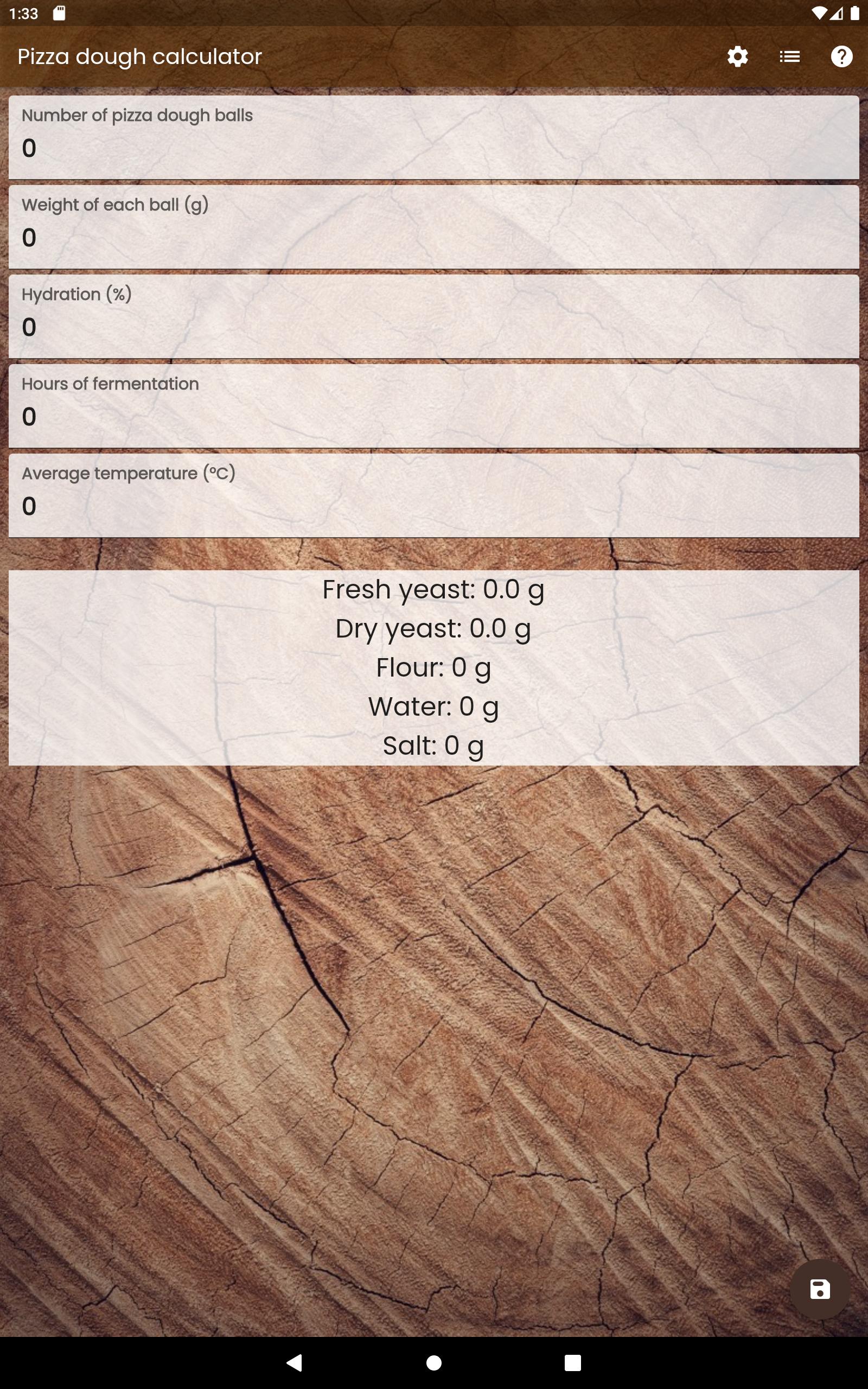 Pizza dough calculator APK for Android Download